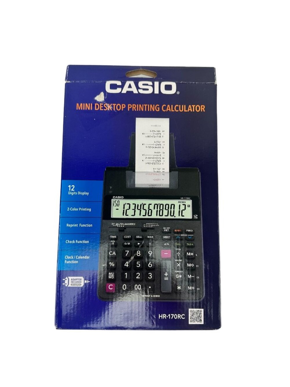 Casio Mini Desktop Printing Calculator HR-107RC